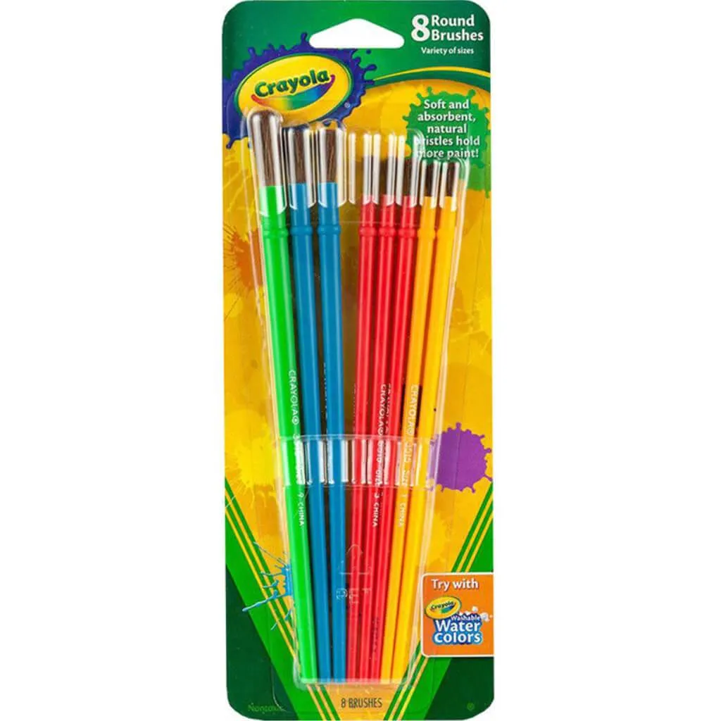 Crayola Art & Craft Brush Set Blister 8ct