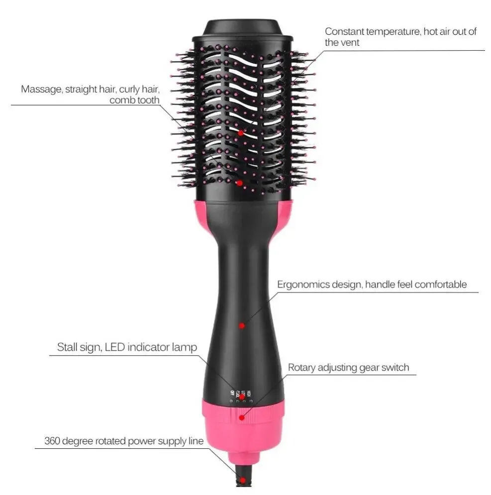 Curling Comb Straightening in One Step: Electric Hair Dryer Comb