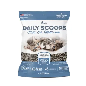 Daily Scoops Multi-Cat - Recycled Paper Litter - 25 lb