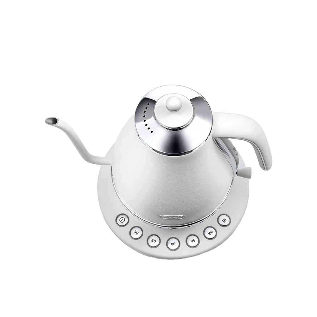 DeLonghi KBOE2030.W 1.0L Icona Cafe Gooseneck Kettle