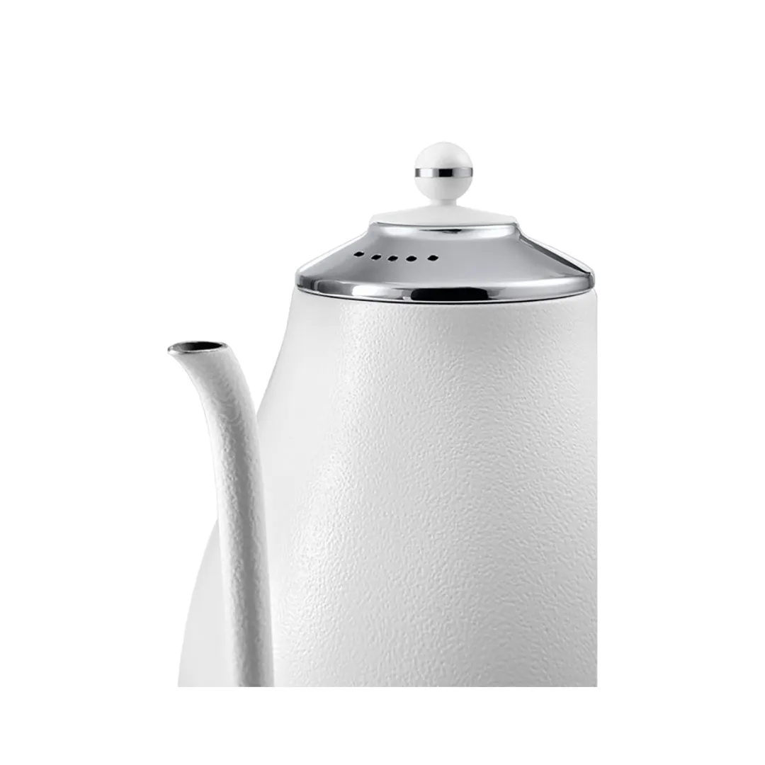 DeLonghi KBOE2030.W 1.0L Icona Cafe Gooseneck Kettle