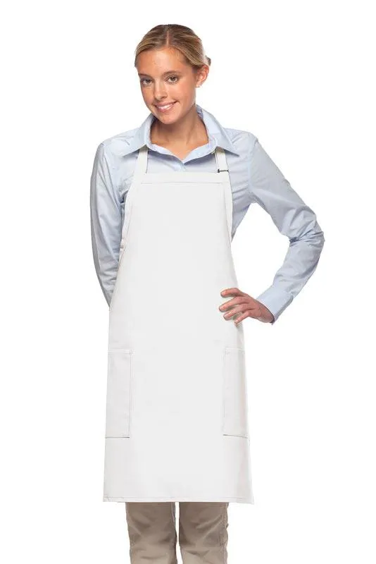 Deluxe Bib Adjustable Apron (2 Patch Pockets)