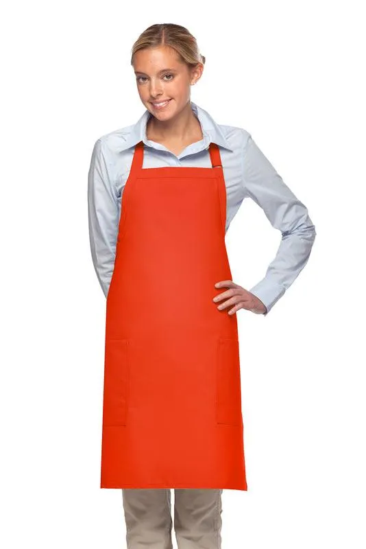 Deluxe Bib Adjustable Apron (2 Patch Pockets)