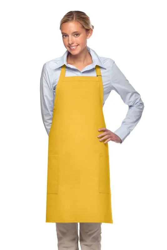 Deluxe Bib Adjustable Apron (2 Patch Pockets)