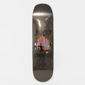 Doom Sayers - 8.375" World On Fire Shovel Nose Skateboard Deck - Grey