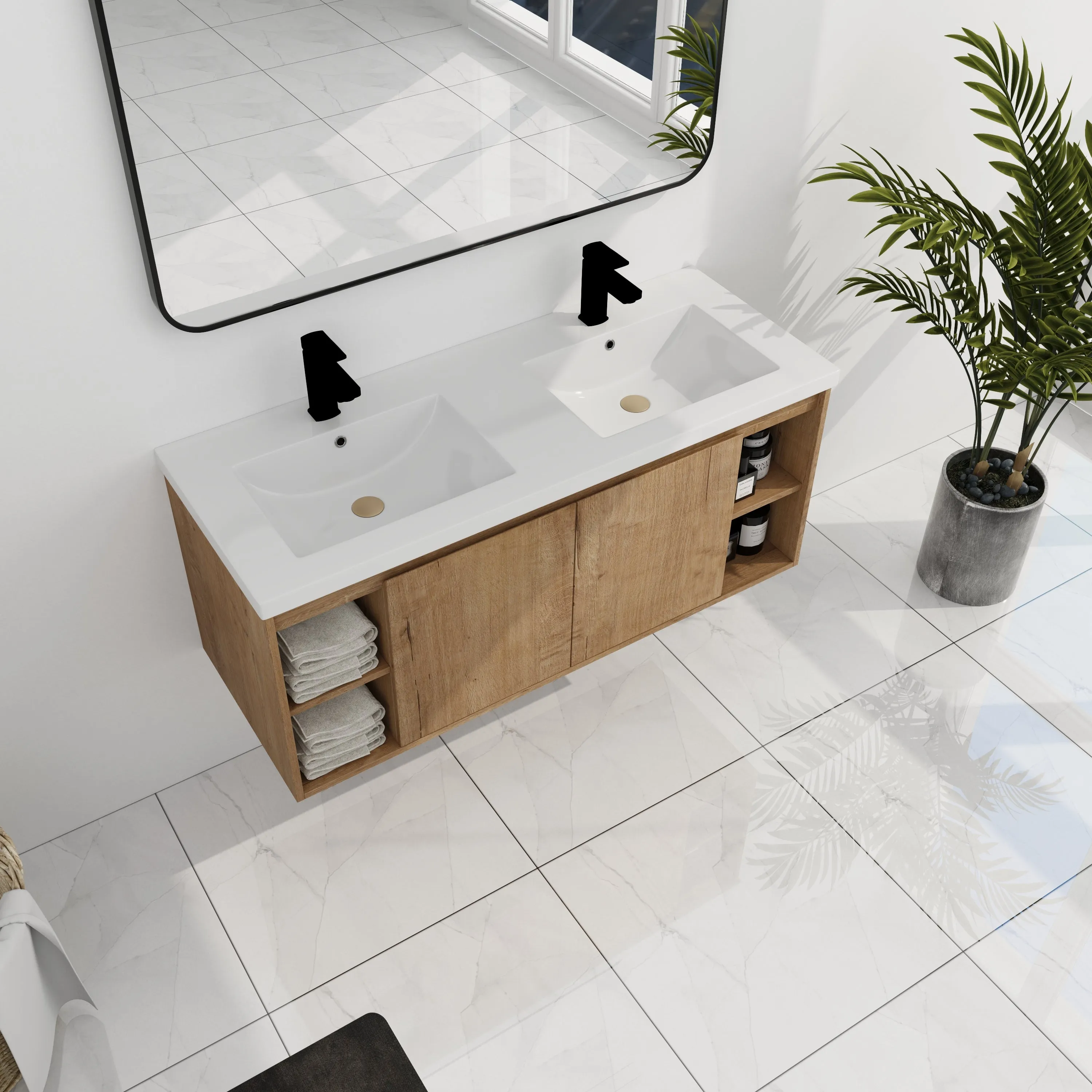 Double Sink Bathroom Vanity