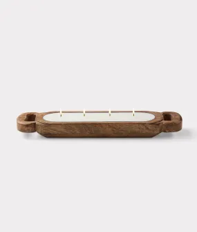 Driftwood Candle Tray 40Oz :: Brown