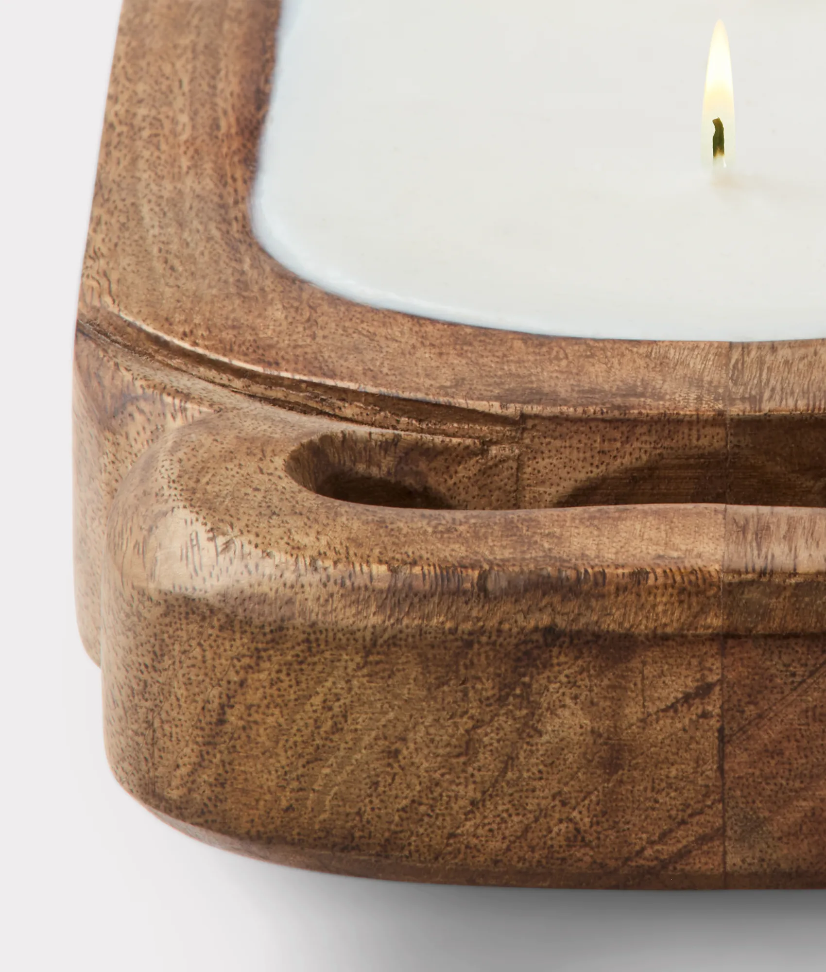 Driftwood Candle Tray 40Oz :: Brown