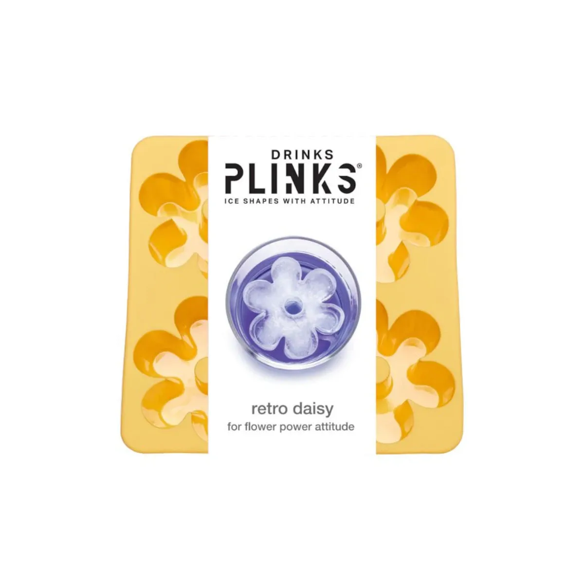 Drinks Plinks Buttercup Daisy Ice Mould Tray Yellow