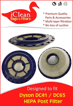 Dyson DC41 / DC65 HEPA Post Filter - 1 Pack By iClean Vacuums