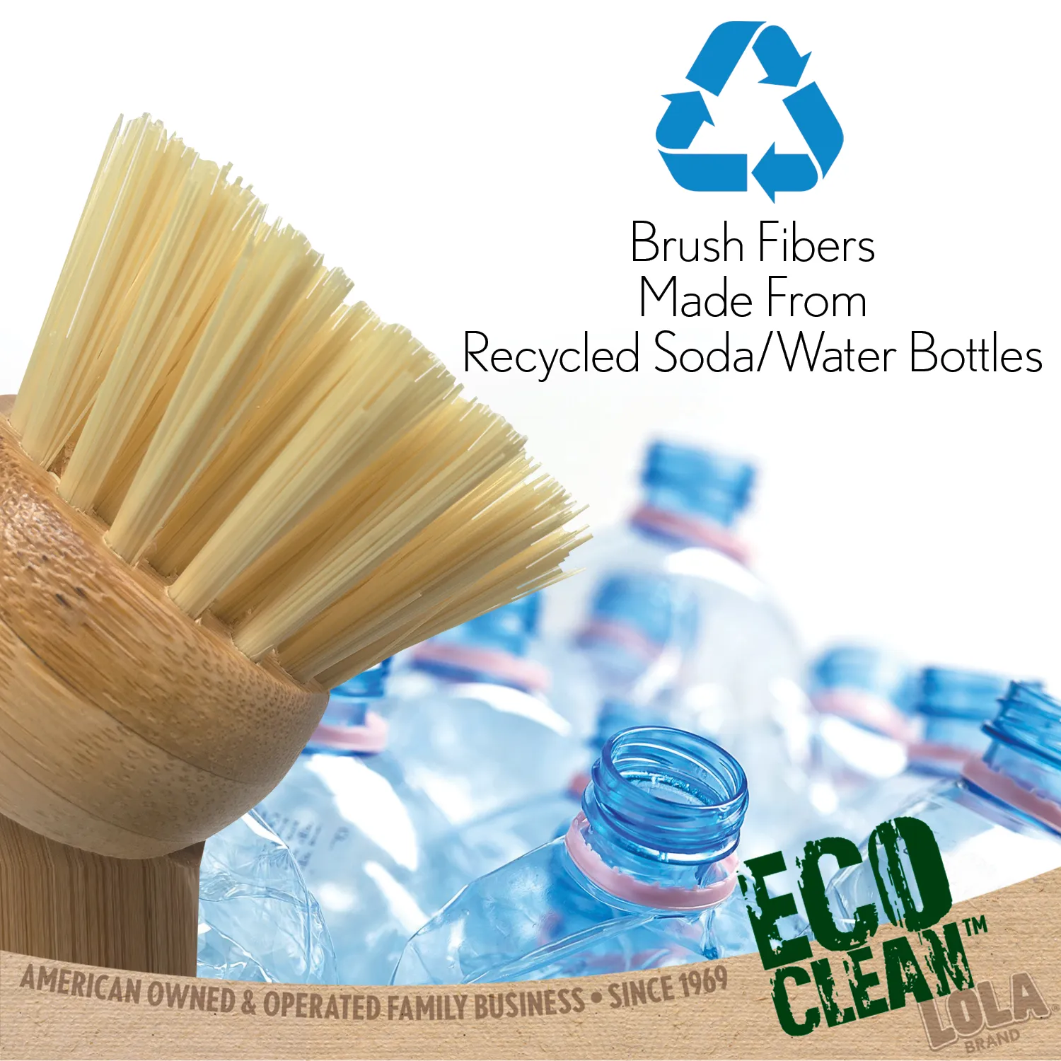 Eco Clean Bamboo Dish Brush