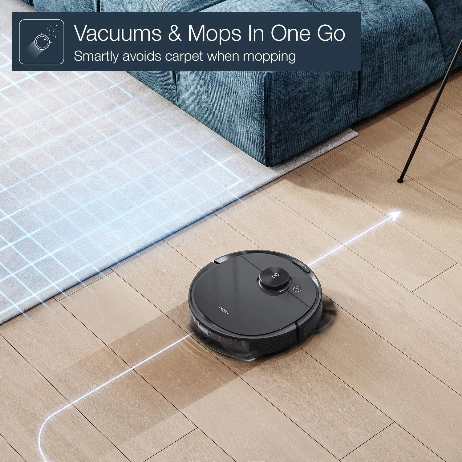 ECOVACS DEEBOT N8  All-In-One Robot Vacuum Cleaner and Mop