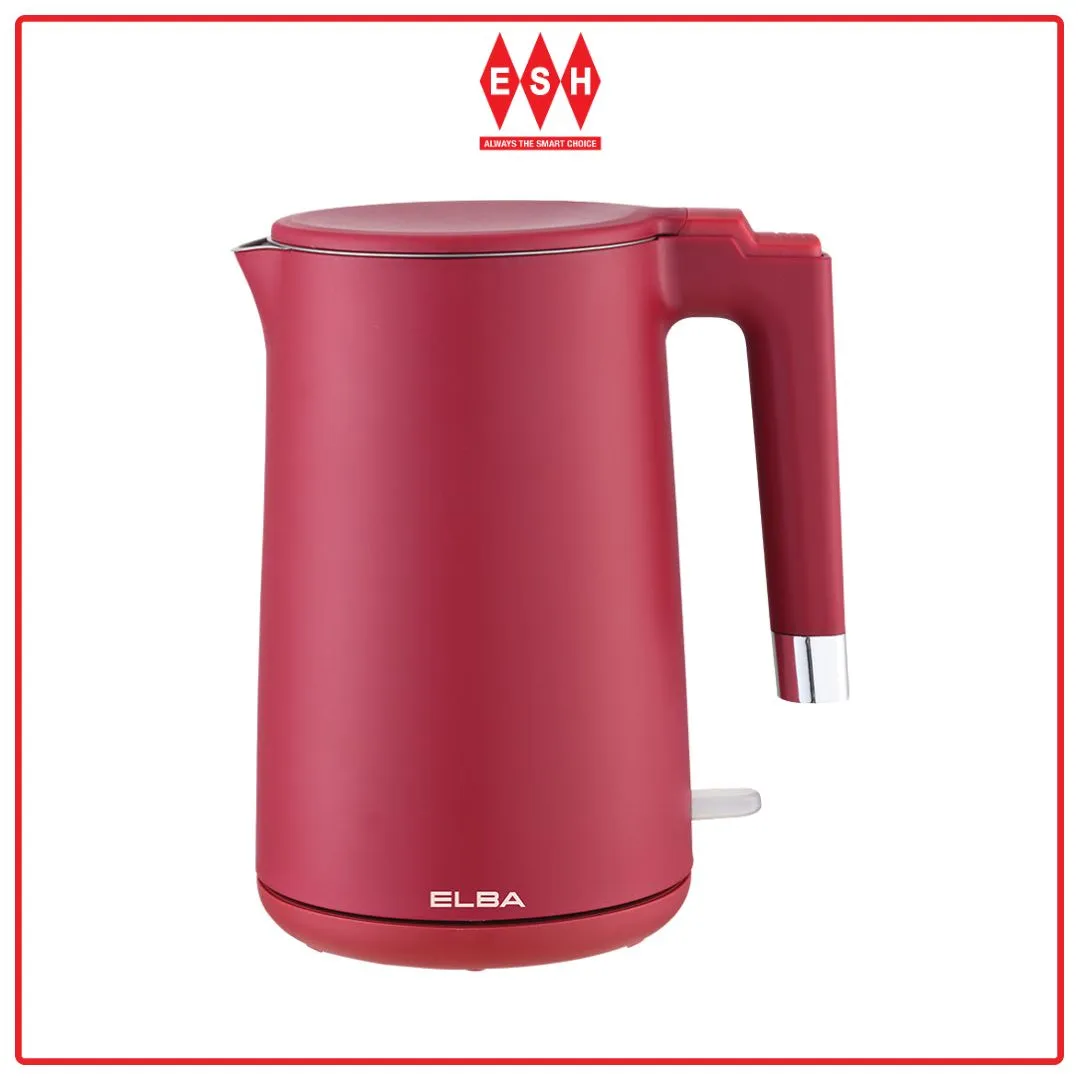 Elba EJK-Q1783SS(RD) 1.7L Safe Cool Touch Surface Jug Kettle (Red)