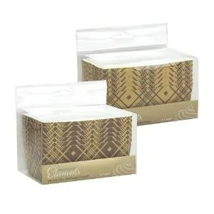 Elements - 4.5" x 2.5" Rectangle Baking Pans - Plaid - 6 Count (Case Qty: 72)