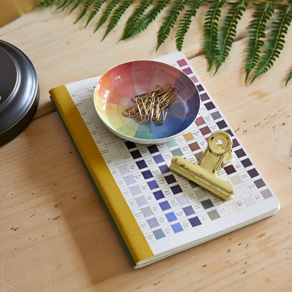 Enamel Printed Tray - Vintage Colour Wheel