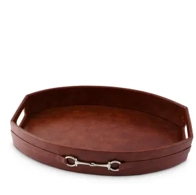 Equestrian Horse Bit Vegan Leather Tray