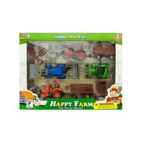 Farm Tractor Truck & Trailer Set ( Case of 4 )