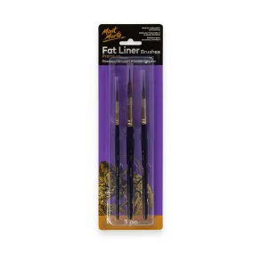 Fat Liner Brush Set Premium Taklon/Squirrel 16, 10, 6