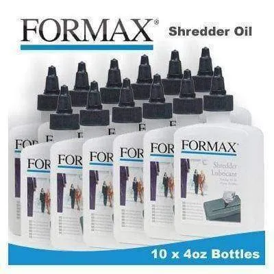 Formax 48 Ounces of Paper Shredder Oil (case of 6 x 8 oz Bottles)