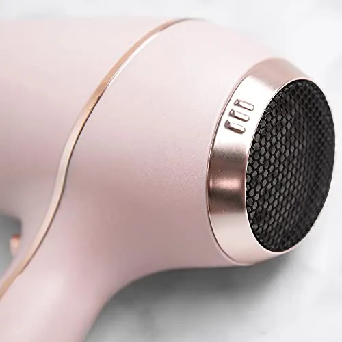 FoxyBae Baby Blush Professional Hair Dryer - Salon Grade Ionic Blow Dryer - Ceramic Tourmaline & Negative Ion