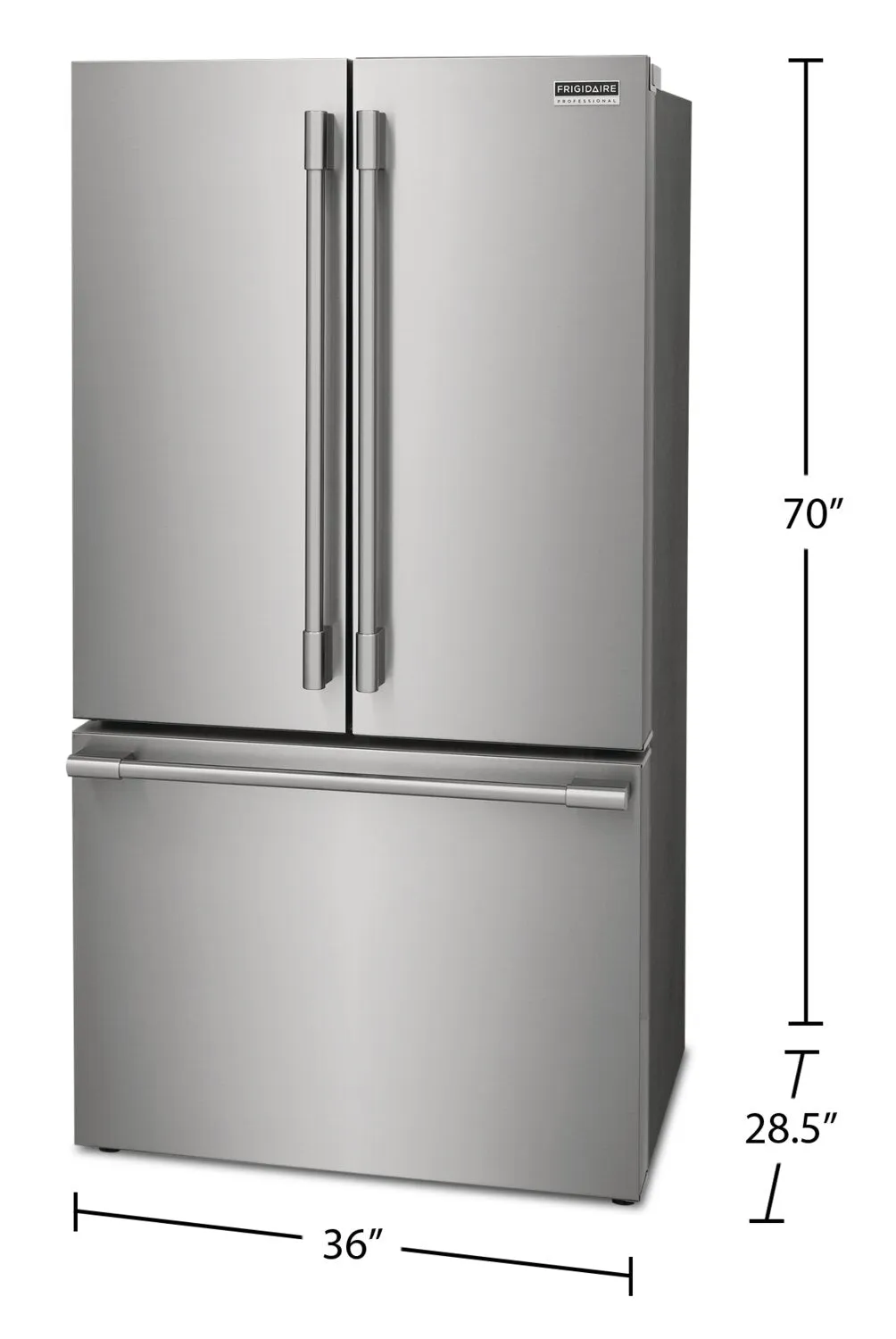 Frigidaire Professional 23.3 Cu. Ft. French-Door Counter-Depth Refrigerator - PRFG2383AF