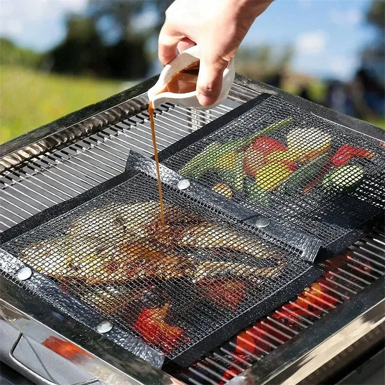 Funki Buys | Grill Bags | Non-Stick BBQ Grill Mesh Cooking Bags