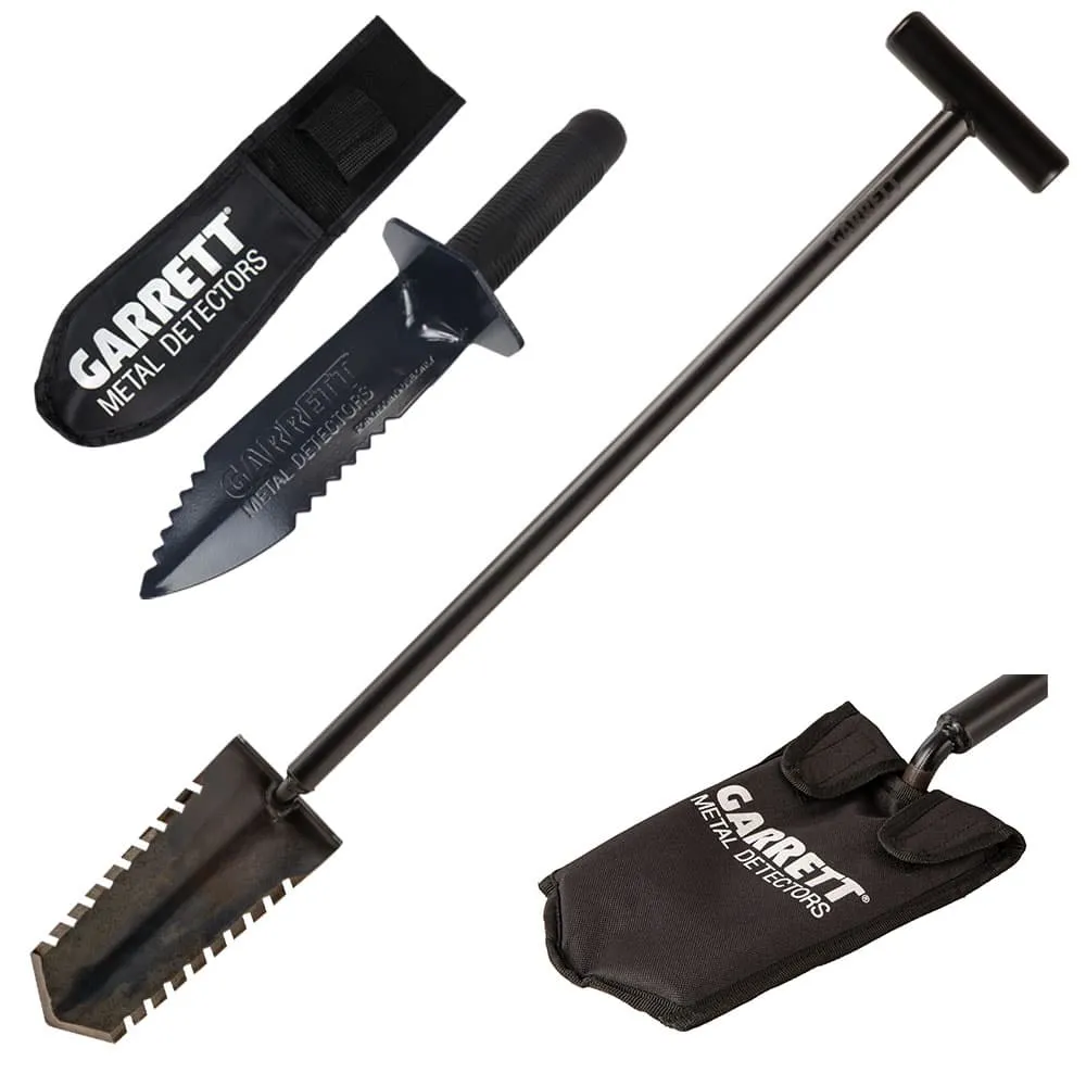 Garrett Razor Relic Shovel and Edge Digger Bundle for Professional Metal Detecting