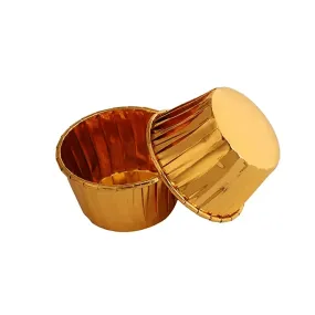 Gold And Gold Foil Baking Paper Cup - B50xH39