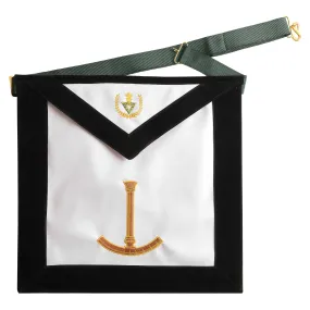 Grand Superintendent Allied Masonic Degrees Apron - Dark Green Various Materials