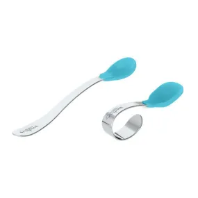 Green Sprouts Learning Spoon Set Aqua