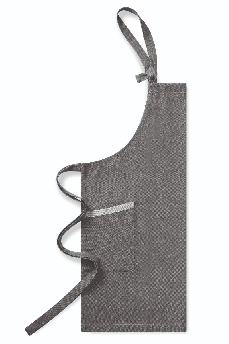 Grey Denim ‘Regenerate’ Sustainable Bib Apron (2 Pockets)