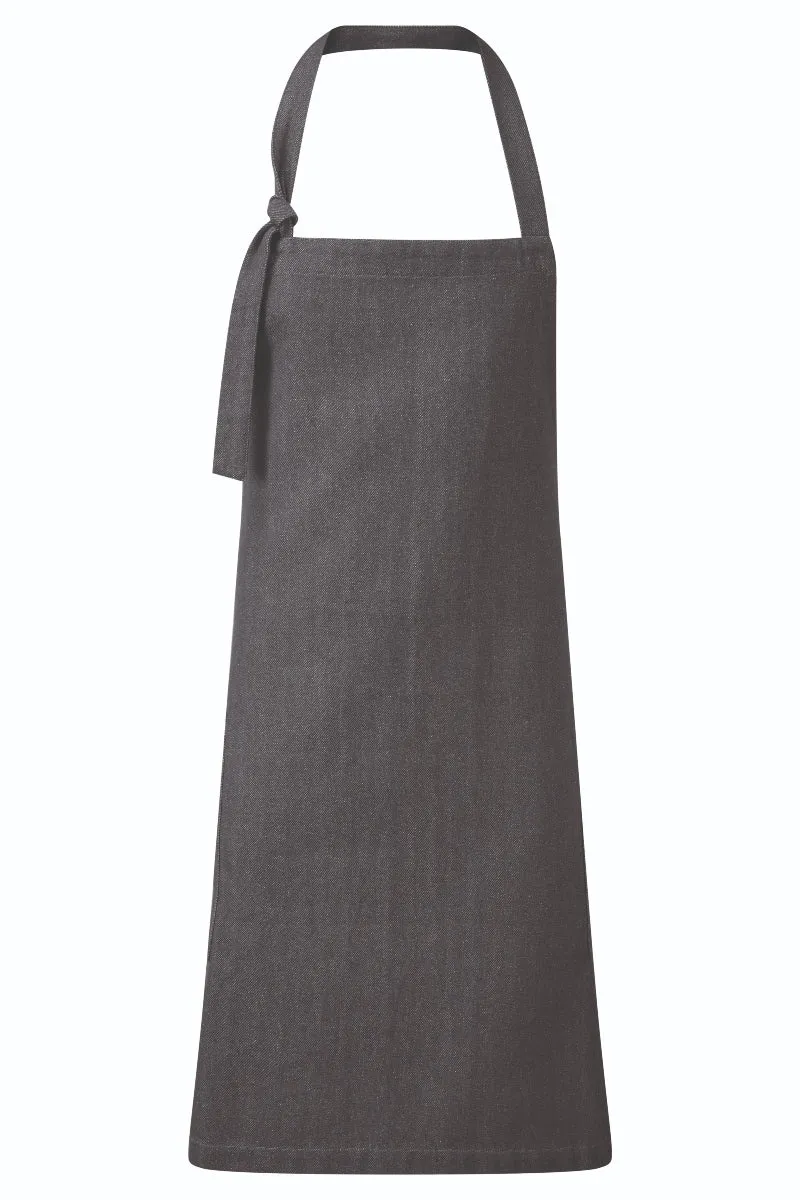 Grey Denim ‘Regenerate’ Sustainable Bib Apron (2 Pockets)