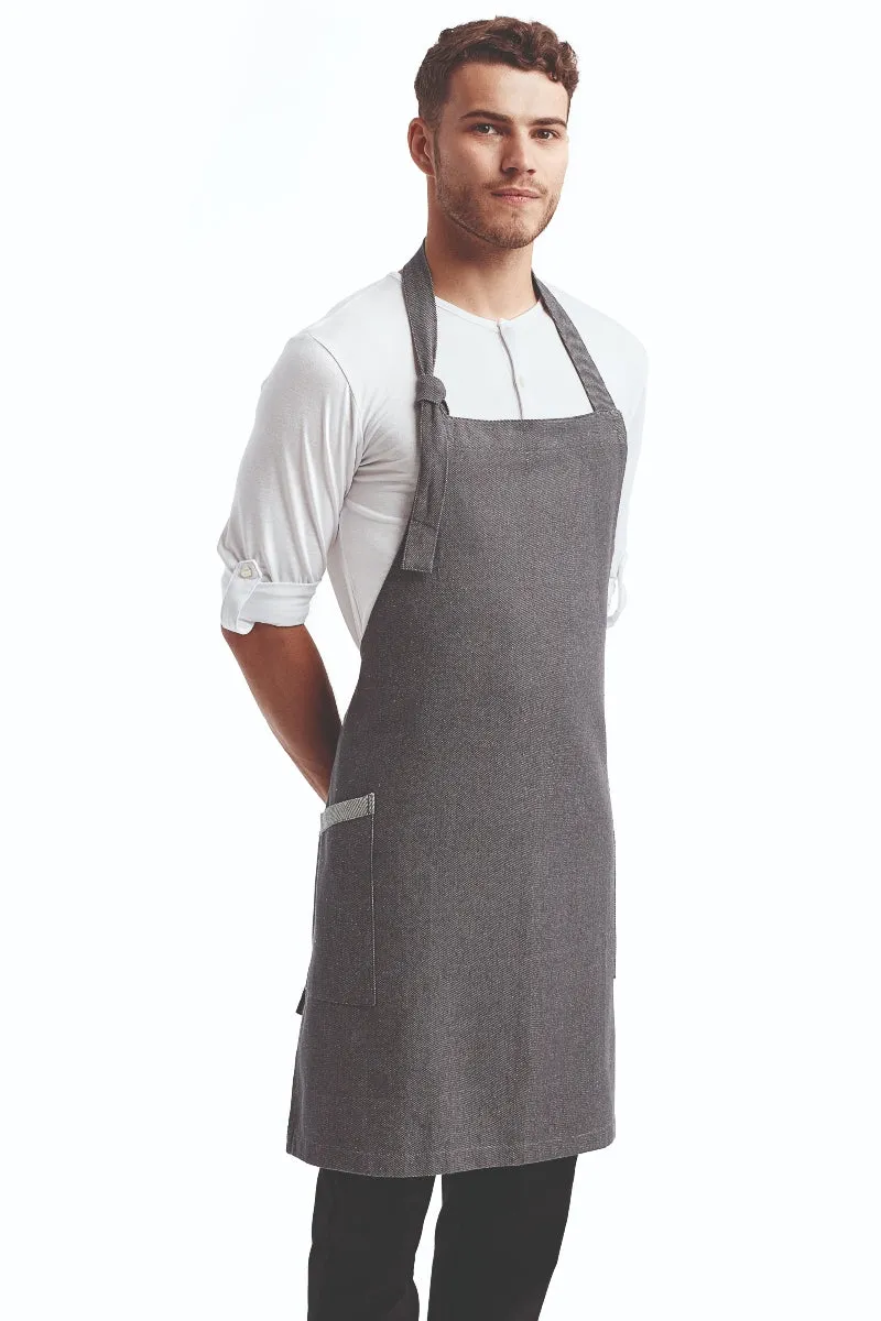 Grey Denim ‘Regenerate’ Sustainable Bib Apron (2 Pockets)