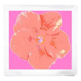 Hibiscus Orchid 18x18 Acrylic Tray