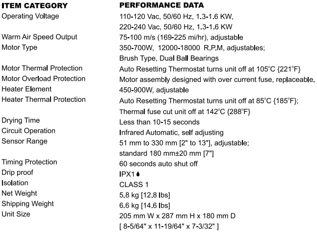 HK-JA05, FastDry Brushed Stainless Steel (Satin) High Speed Hand Dryer