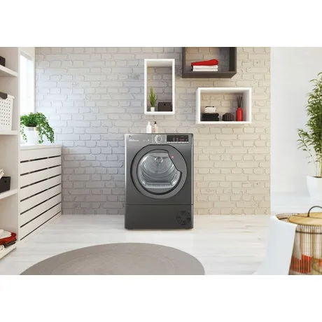 Hoover HLEC8TRGR 8KG Condenser Tumble Dryer - Graphite