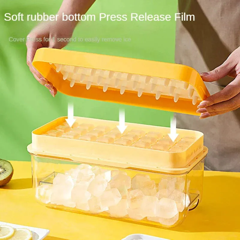 Ice Cube Storage Box with 2 Ice Trays