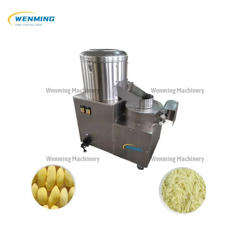 Innovative Potato Processing Machines Multifunctional Potato Peeler And Shredder