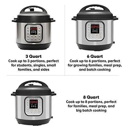 Instant Pot Duo 7-in-1 Electric Pressure Cooker, Slow Cooker, Rice Cooker, Steamer, Saute, Yogurt Maker, Sterilizer, and Warmer, 6 Quart, 14 One-Touch Programs