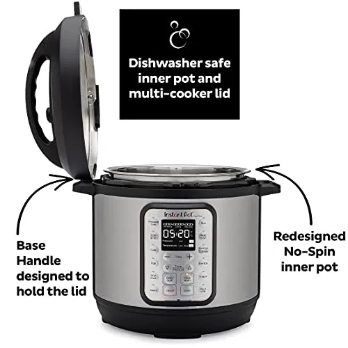 Instant Pot Duo Plus 8 Quart 9-in-1 Electric Pressure Cooker, Slow Cooker, Rice Cooker, Steamer, Saute, Yogurt Maker & Warmer, Sterilizer, 15 One-Touch Programs