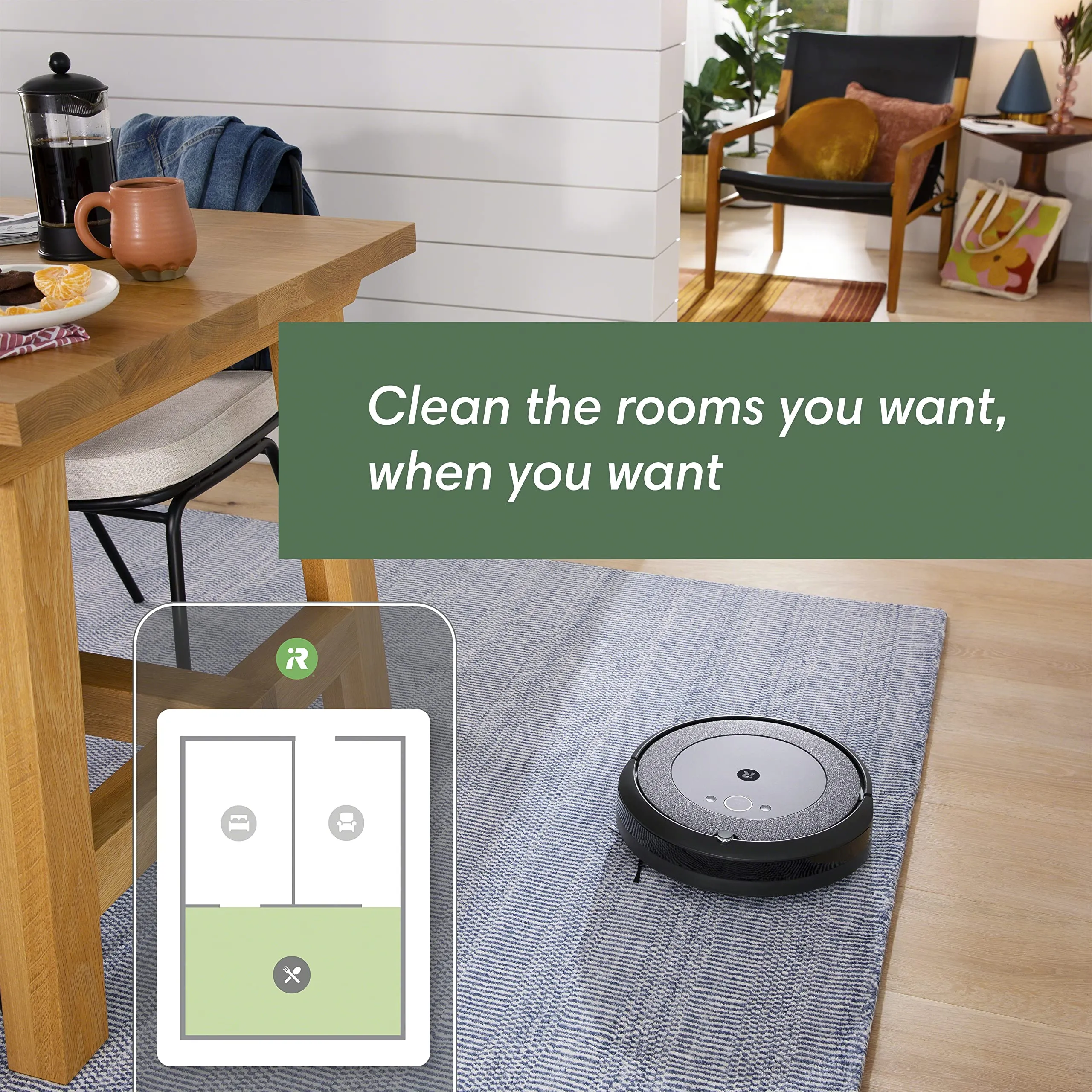 iRobot Roomba i3  EVO (3550) Self-Emptying Robot Vacuum – Now Clean by Room with Smart Mapping, Empties Itself for Up to 60 Days, Works with Alexa, Ideal for Pet Hair, Carpets, Roomba i3 