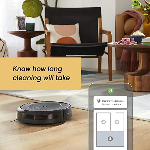 iRobot Roomba i3  EVO (3550) Self-Emptying Robot Vacuum – Now Clean by Room with Smart Mapping, Empties Itself for Up to 60 Days, Works with Alexa, Ideal for Pet Hair, Carpets, Roomba i3 