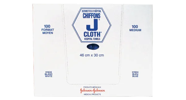 Johnson & Johnson H1624 J-Cloth Hospital Towels Large / Blue (30cm x 60cm)