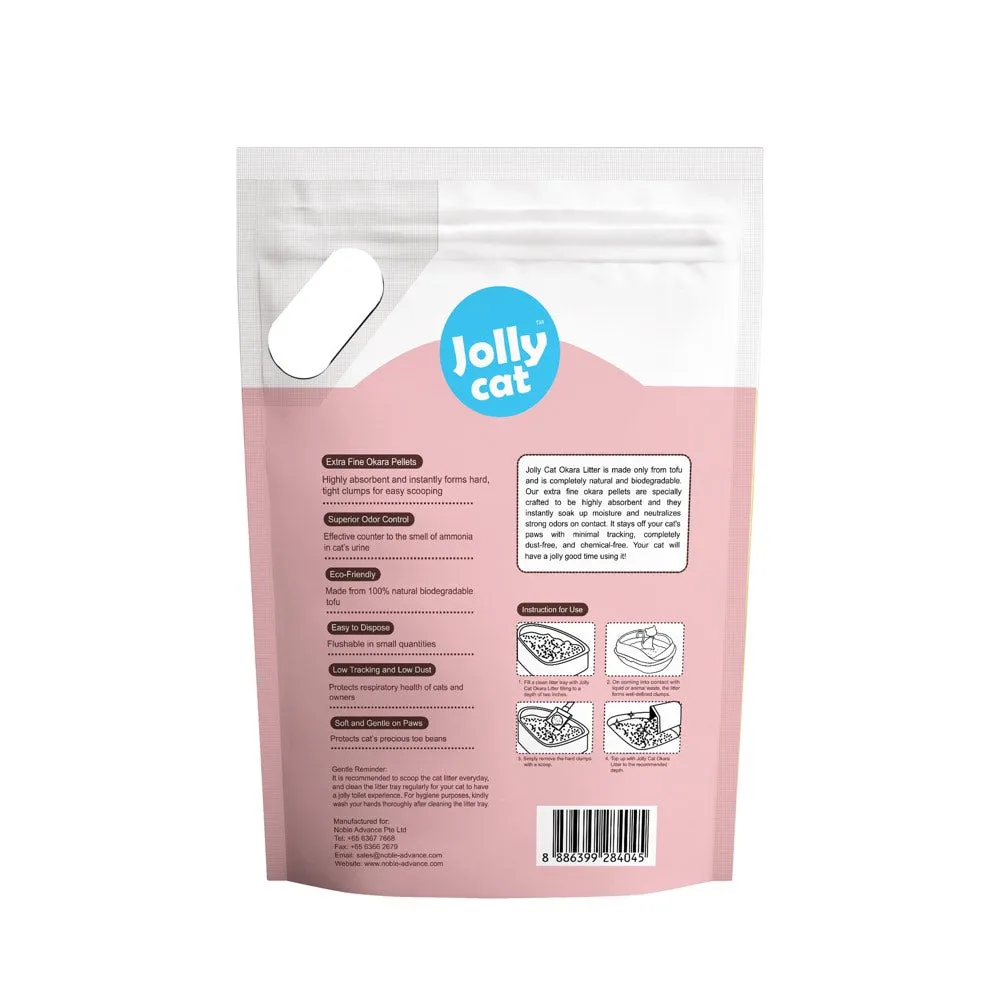 Jollycat Okara Tofu Cat Litter Peach 6L