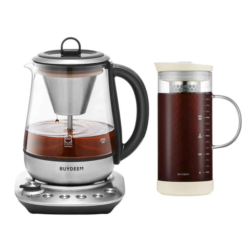 K176 Multi-function Electric Steam Brewer & Cold Brew Coffee Maker - Bundle Offer