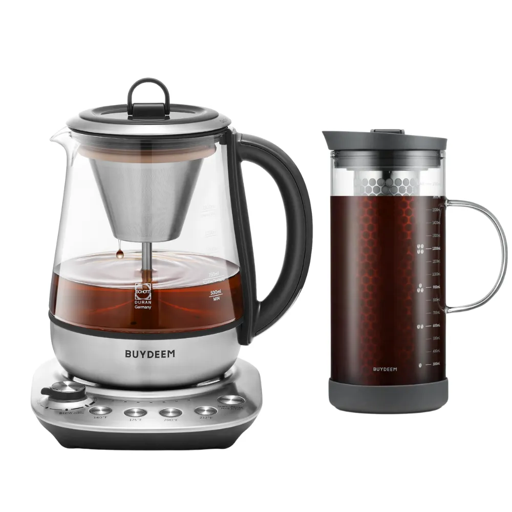 K176 Multi-function Electric Steam Brewer & Cold Brew Coffee Maker - Bundle Offer