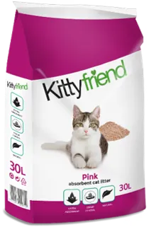 Kittyfriend Pink Cat Litter 30 Litre