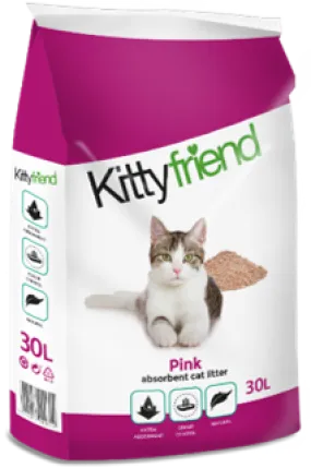 Kittyfriend Pink Cat Litter 30 Litre