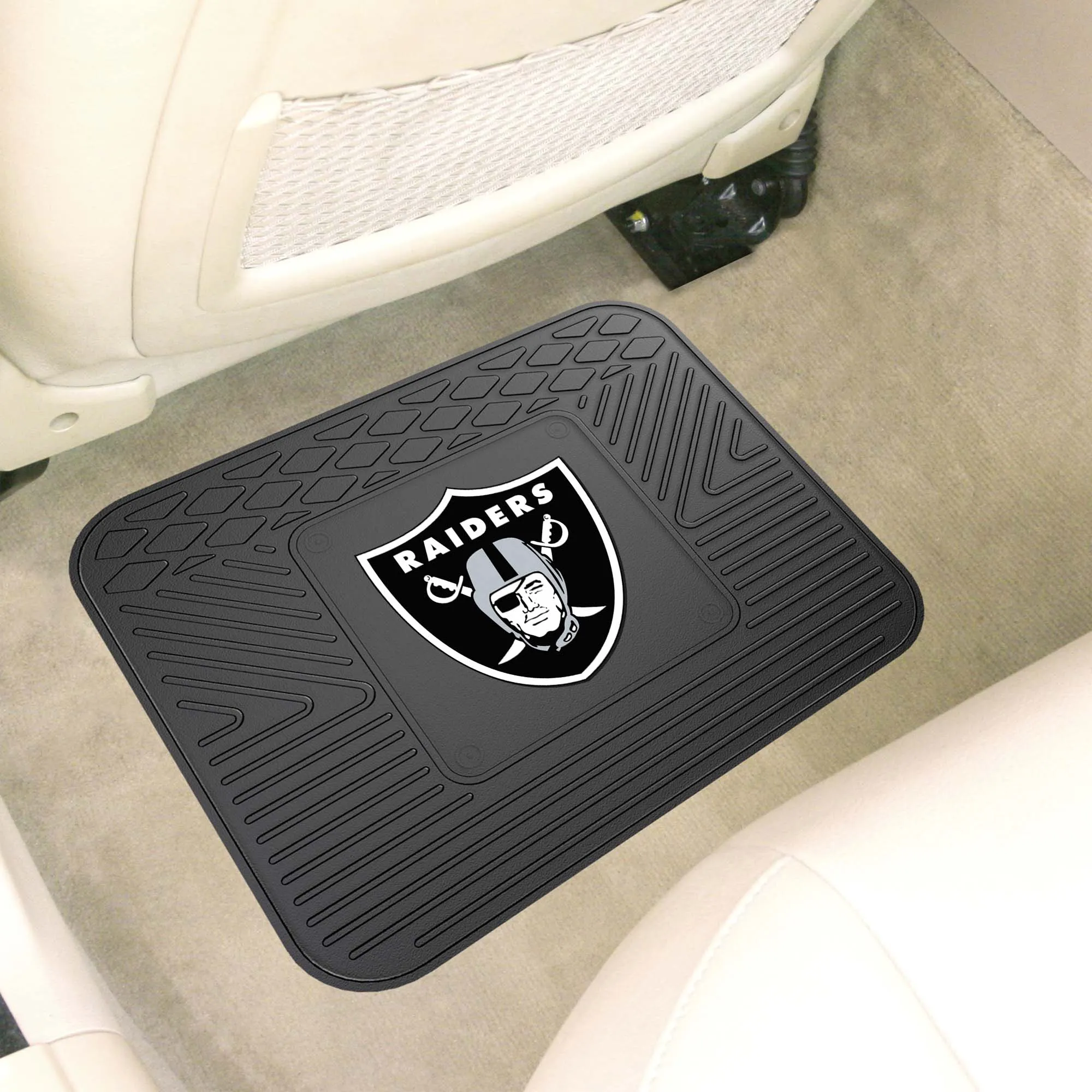 Las Vegas Raiders Back Seat Car Utility Mat - 14in. x 17in.