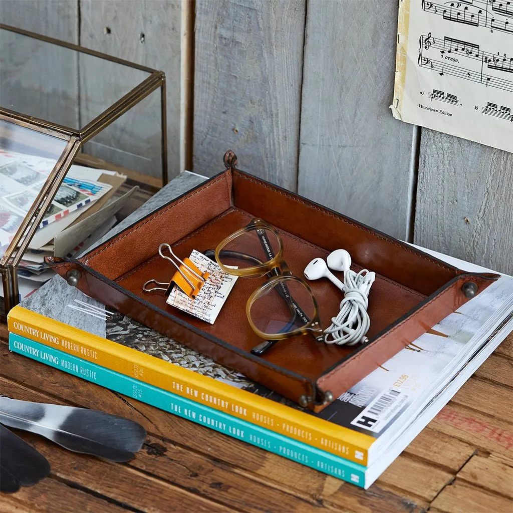 Leather Coin Tray - Personalise The Centre